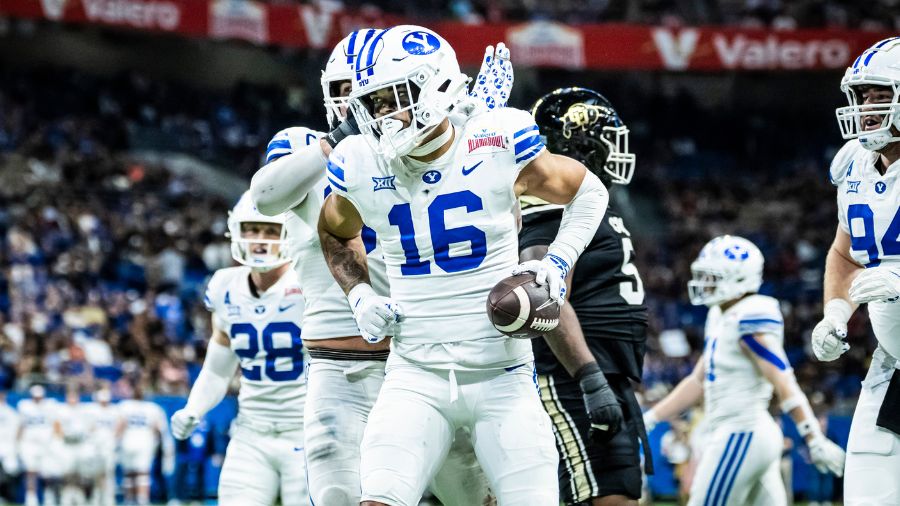 BYU football linebacker Isaiah Glasker...