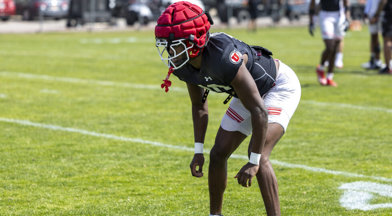 Blake Cotton, Utah football fall camp, emerging as starter....