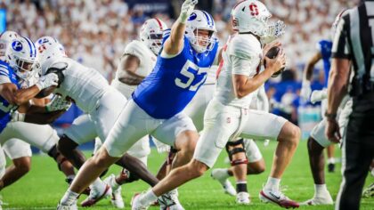 Keanu Tanuvasa Records First Sack As BYU Cougar