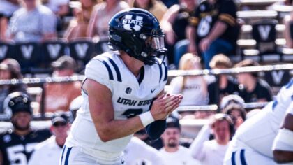 Bronco Mendenhall Explains Utah State's QB Plan Behind Bryson Barnes