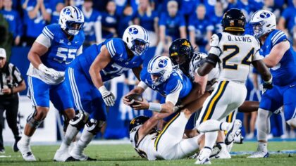 Bear Bachmeier Reaches BYU Freshman Milestone Against West Virginia