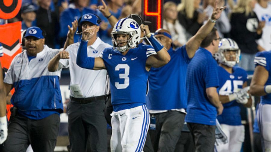 BYU football vs. Utah Utes Jaren Hall...