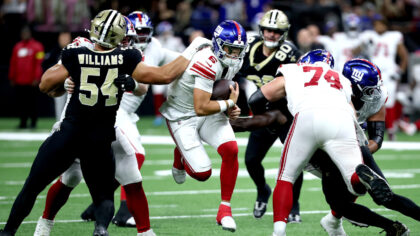 Turnovers Doom Jaxson Dart, Giants In Loss To New Orleans Saints