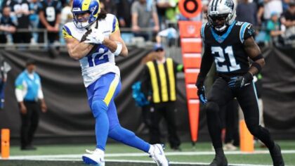 Puka Nacua Reaches Career Milestone With Two First Half TDs In Carolina
