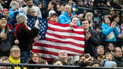 US Men's Hockey Watch Party In Downtown Salt Lake City