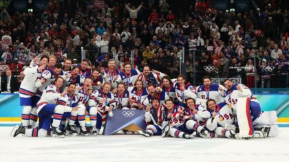 The Golden Hat Trick: Hellebuyck Wall, Hughes Heroics Call Game As Team USA Wins First Gold Medal Since 1980