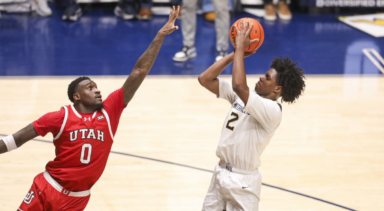 Seydou Traore took the defensive challenge and helped lead Utah to win over West Virginia....