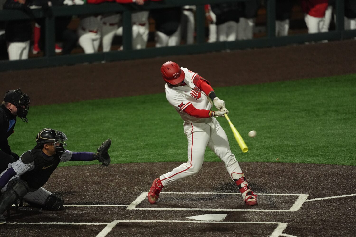 Derek Smith crushes a 409-foot homerun in Utah baseball's 9-0 win....
