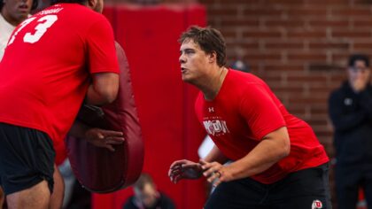 Utah's Caleb Lomu caps Pro Day with first-round momentum