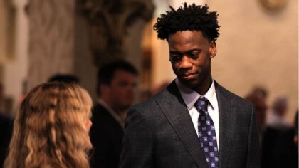 BYU star AJ Dybantsa visits Latter-day Saint temple with apostle