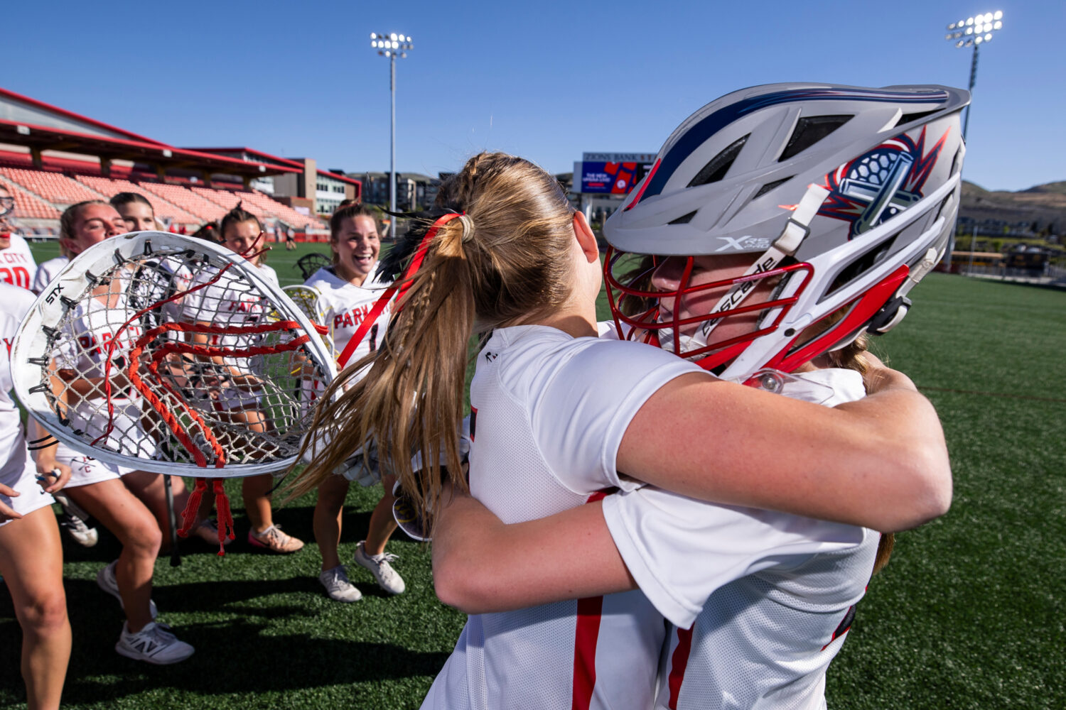 Park City plays Fremont in the 5A girls lacrosse state championship game at Zions Bank Stadium in H...