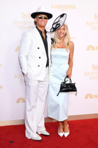 axson Dart and Marissa Ayers attend the Kentucky Derby 152 at Churchill Downs on May 02, 2026 in Louisville, Kentucky. (Photo by Daniel Boczarski/Getty Images for Churchill Downs)