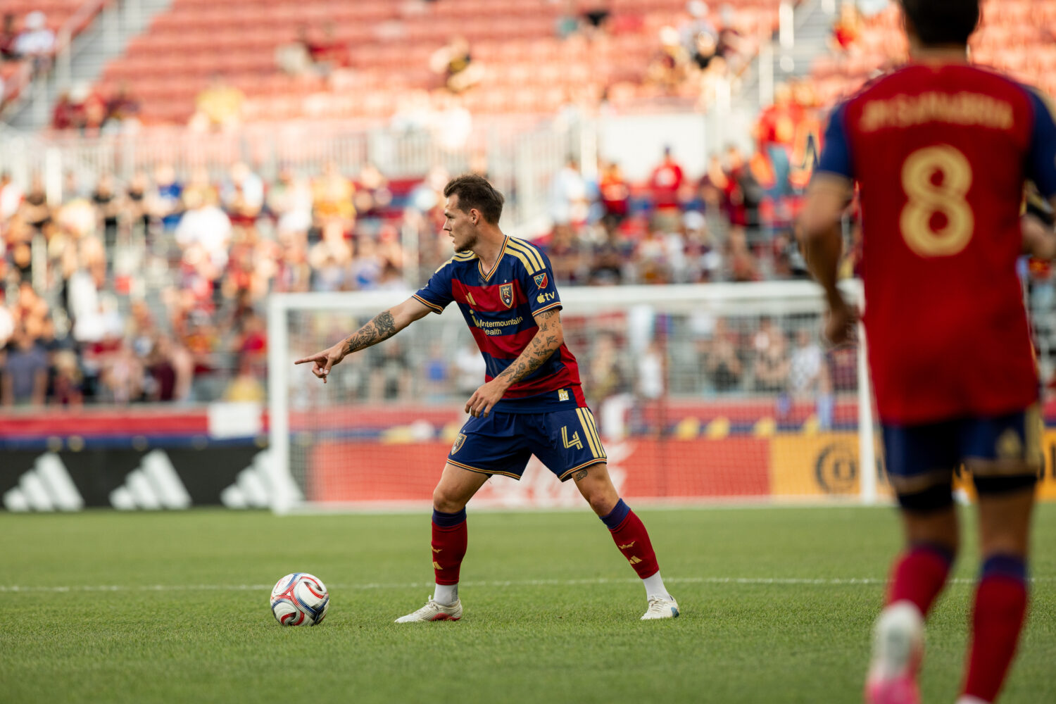 Real Salt Lake defender Lukas Engel during a mid-summer friendly against EFL Championship side Burn...