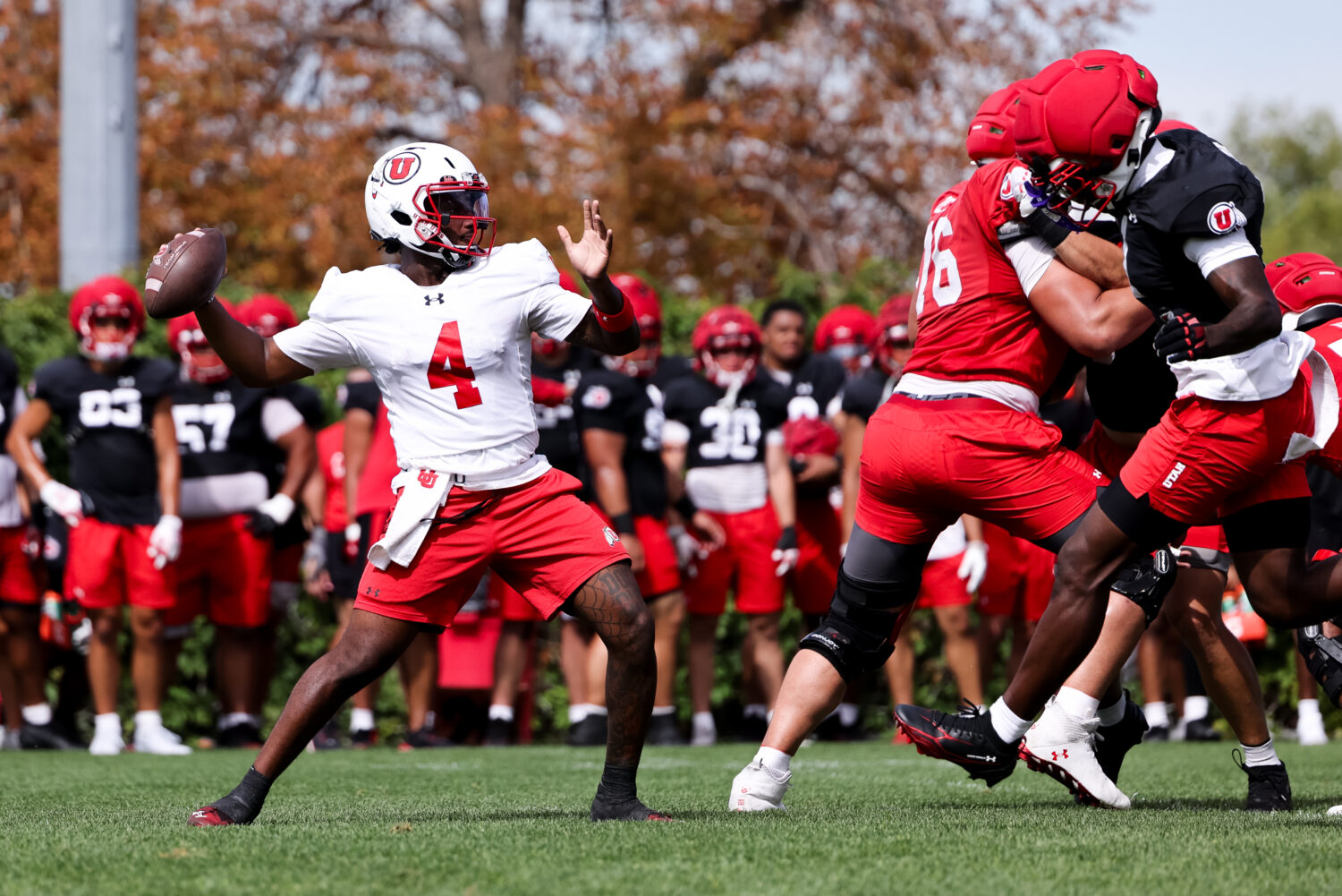 Devon Dampier, Utah football fall camp....