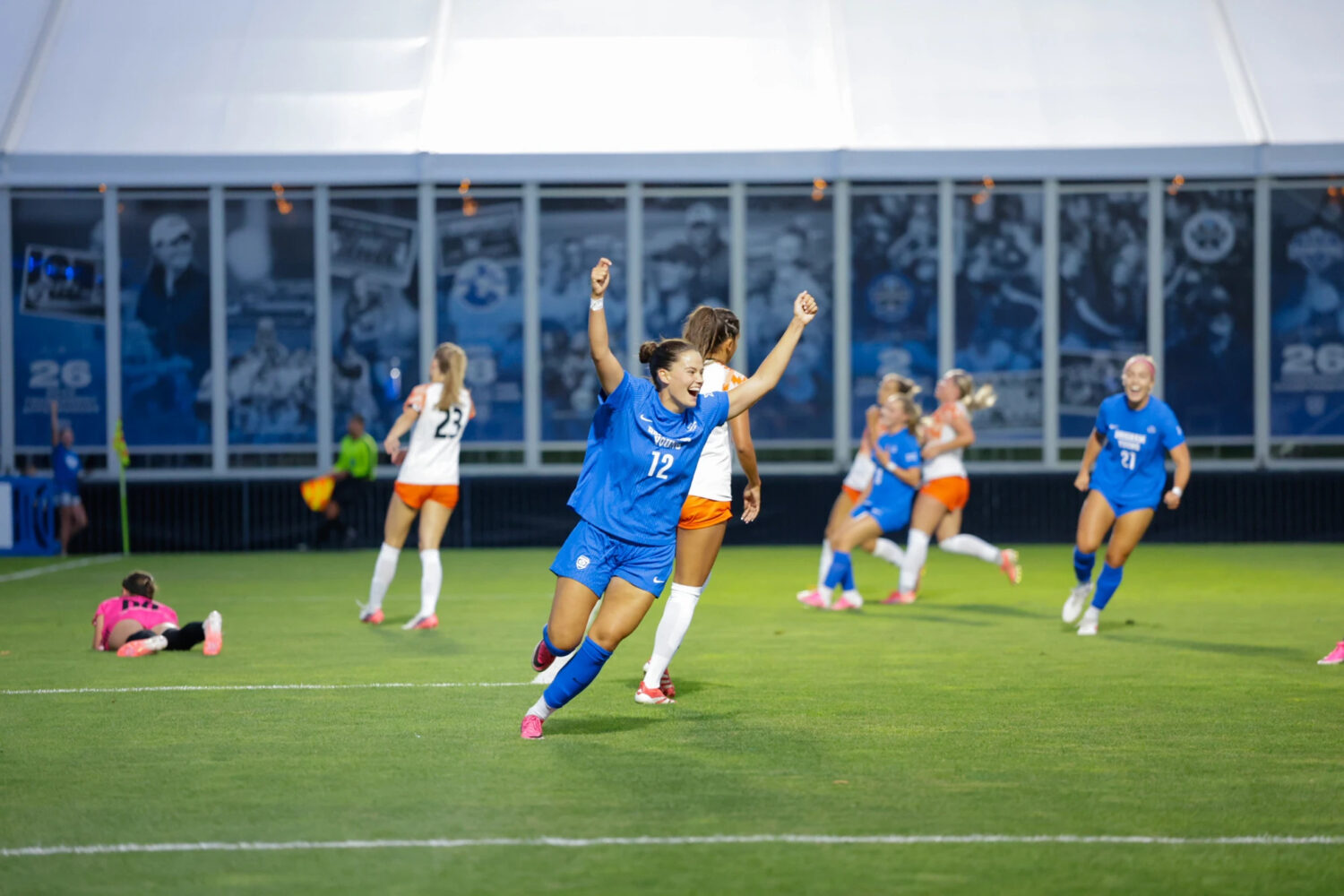 BYU's Afton Perry scored two goals as the Cougars topped Idaho State 5-1 in an exhibition match, Sa...