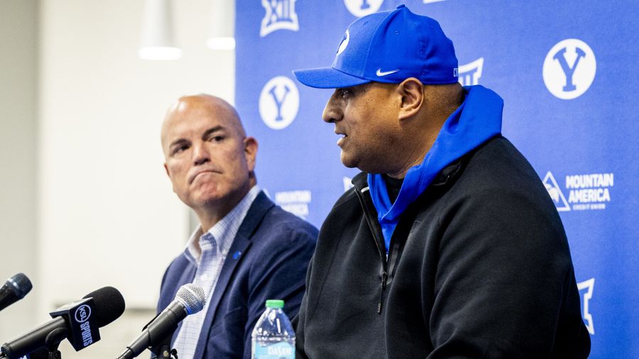 BYU Athletic Department, Kalani Sitake, Brian Santiago...