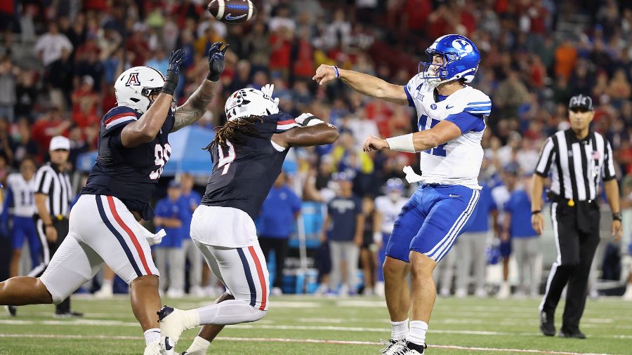 BYU football, uniform combination, Arizona Wildcats...