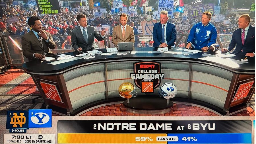 BYU-Notre Dame College GameDay picks...