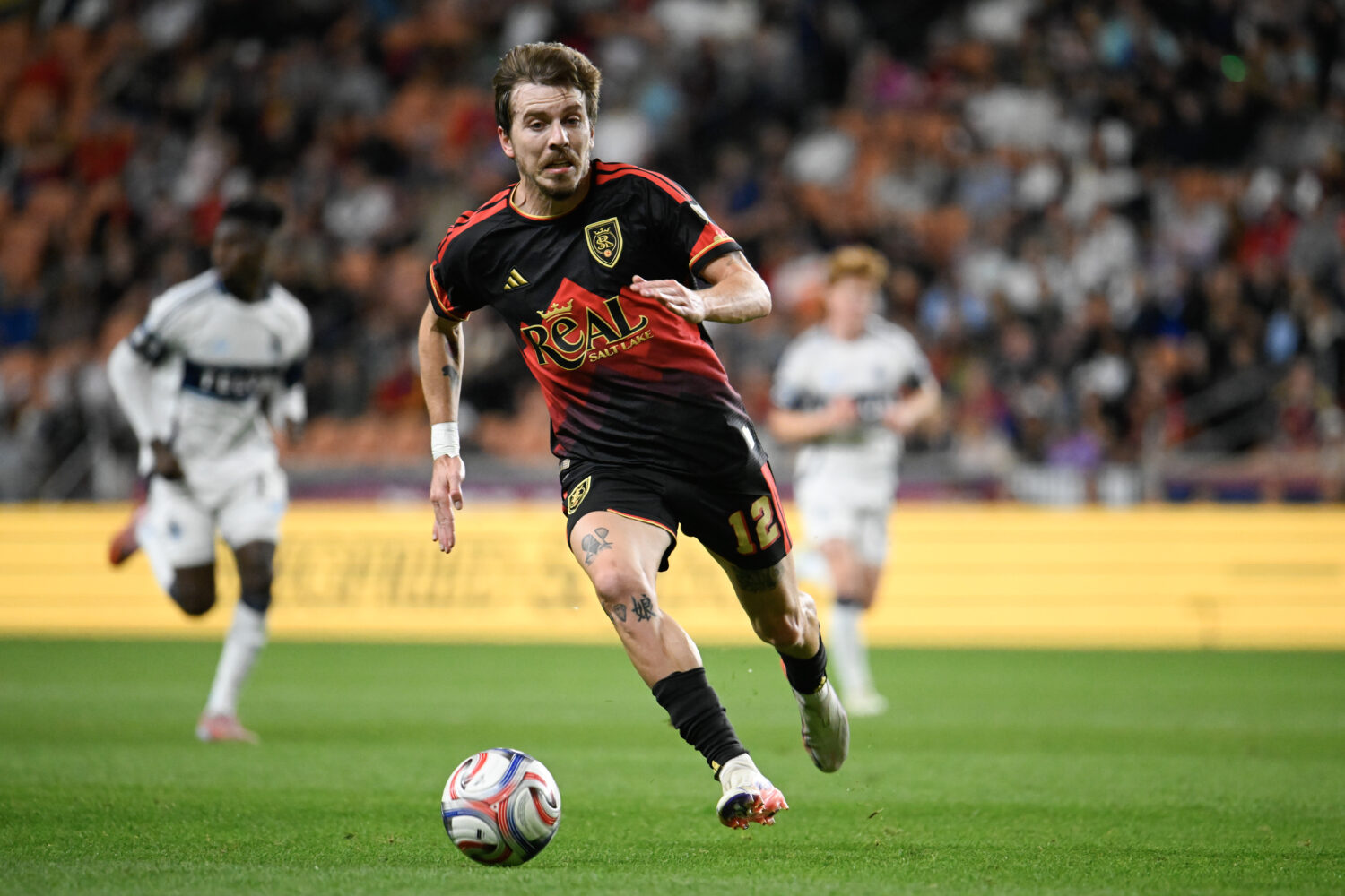 SANDY, UTAH - SEPTEMBER 19: Saba Lobjanidze #12 of the Real Salt Lake in action during the first ha...
