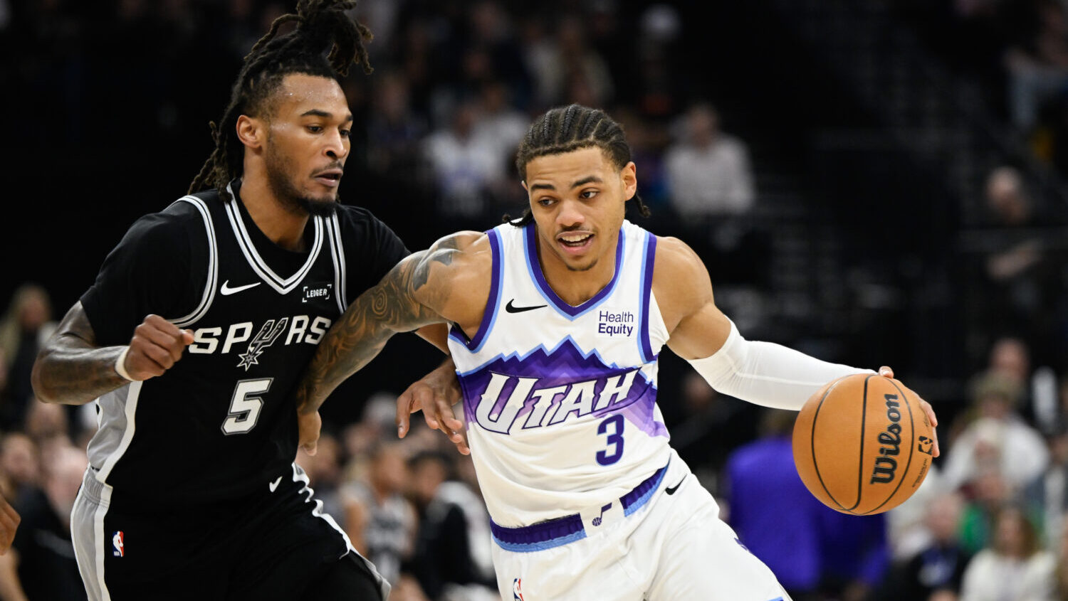 Jazz Spurs Utah Jazz Keyonte George...