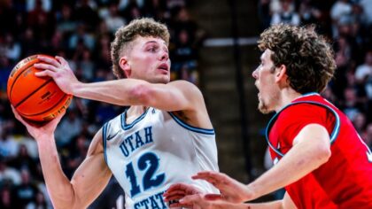 Utah State Mason Falslev Pac-12 Impact List...